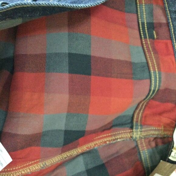 Carhartt Original Fit Straight Leg Blaine Flannel Lined Jeans Dark Bluestone 18 - Picture 9 of 11